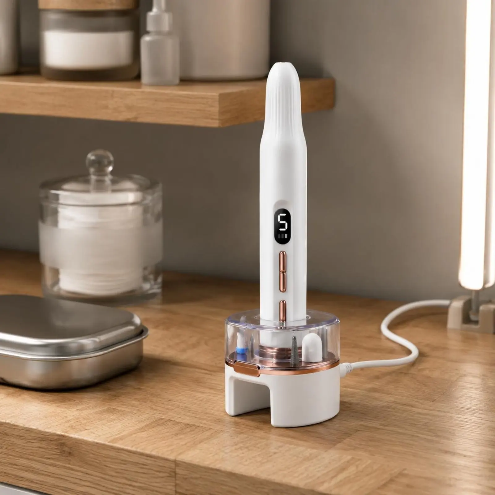 Portable Rechargeable Nail Grinder Forward and Backward Rotation Nail Drill Portable Manicure Machine Low Vibration Beauty Tool
Portable Rechargeable Nail Grinder Forward and Backward Rotation Nail Drill Portable Manicure Machine Low Vibration Beauty Tool