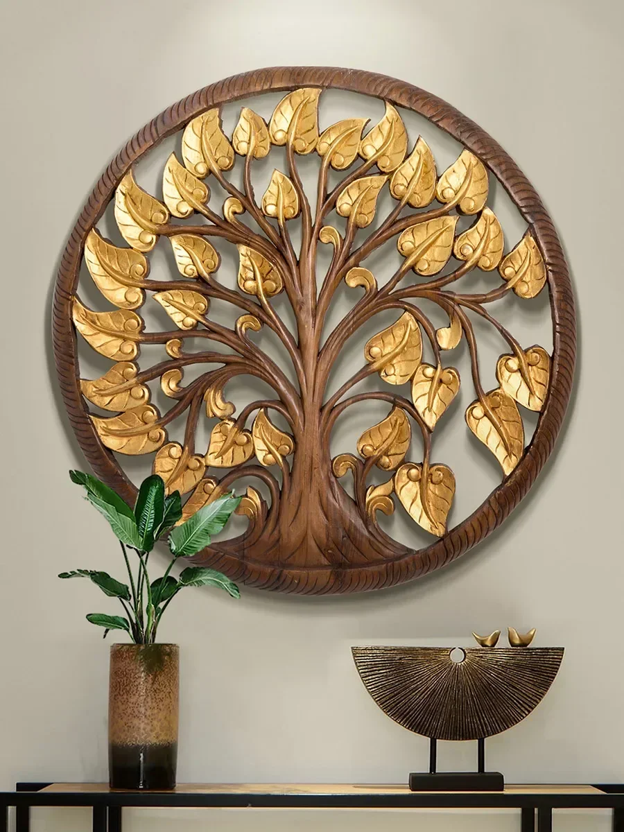 Thai teak carving board Bodhi door wall hanging sofa background decoration wall beauty salon corridor wall decoration
Thai teak carving board Bodhi door wall hanging sofa background decoration wall beauty salon corridor wall decoration