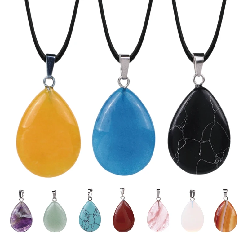 Farsighte star Hot New Selling Natural Stone Drop Shape Pendant Necklace Charm DIY Ladies Necklace Earrings Reiki Healing Gift
Farsighte star Hot New Selling Natural Stone Drop Shape Pendant Necklace Charm DIY Ladies Necklace Earrings Reiki Healing Gift