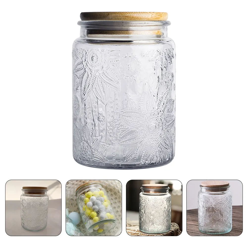 Glass Jar Sealed Tea Jars Food Containers with Lids Loose Bamboo Cover Canister
Glass Jar Sealed Tea Jars Food Containers with Lids Loose Bamboo Cover Canister