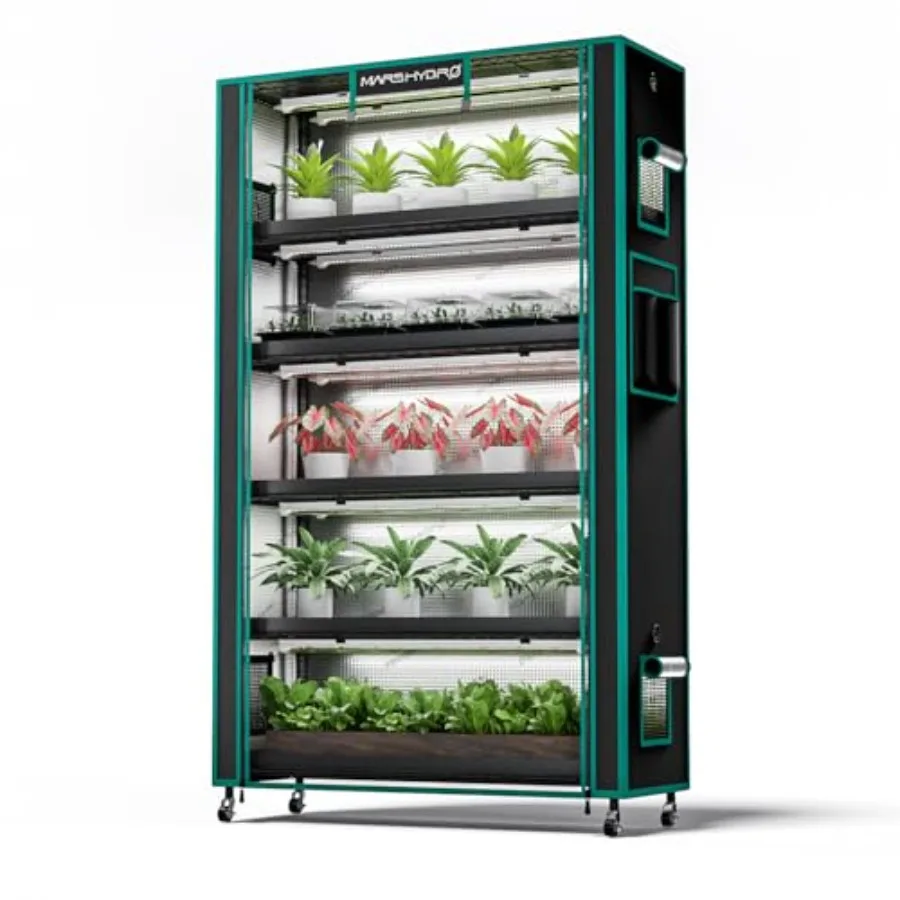 2025 Plant Stand with Grow Lights, 6-Tier Plant Shelf with 10 Full Spectrum LED Lamps 225W, 3ft Grow Tent for Vegetables, Seedl
2025 Plant Stand with Grow Lights, 6-Tier Plant Shelf with 10 Full Spectrum LED Lamps 225W, 3ft Grow Tent for Vegetables, Seedl