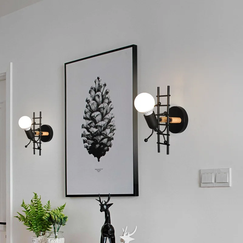 Creative Personality Living Room Bedroom Bedside Lamp Balcony Aisle Corridor Wall Lamp Villain Art Children's Room Wall Lamp
Creative Personality Living Room Bedroom Bedside Lamp Balcony Aisle Corridor Wall Lamp Villain Art Children's Room Wall Lamp
