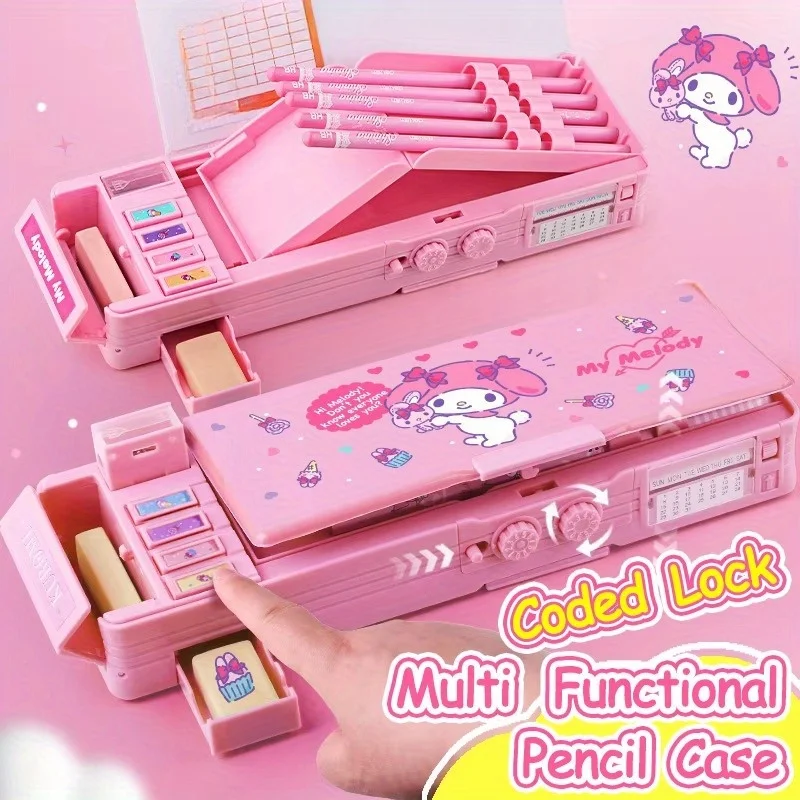 Authorized by Sanrio, This Large-Capacity Melody Pencil Case Features a Multifunctional Design with a Coded Lock
Authorized by Sanrio, This Large-Capacity Melody Pencil Case Features a Multifunctional Design with a Coded Lock