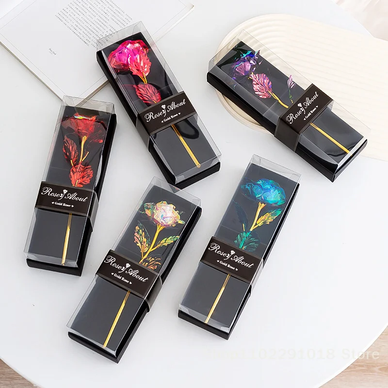Colorful Gold Foil Plated Rose Artificial Flowers Girl Friends Valentine's Day Gift Wedding Party Home Decoration Fake Flowers
Colorful Gold Foil Plated Rose Artificial Flowers Girl Friends Valentine's Day Gift Wedding Party Home Decoration Fake Flowers