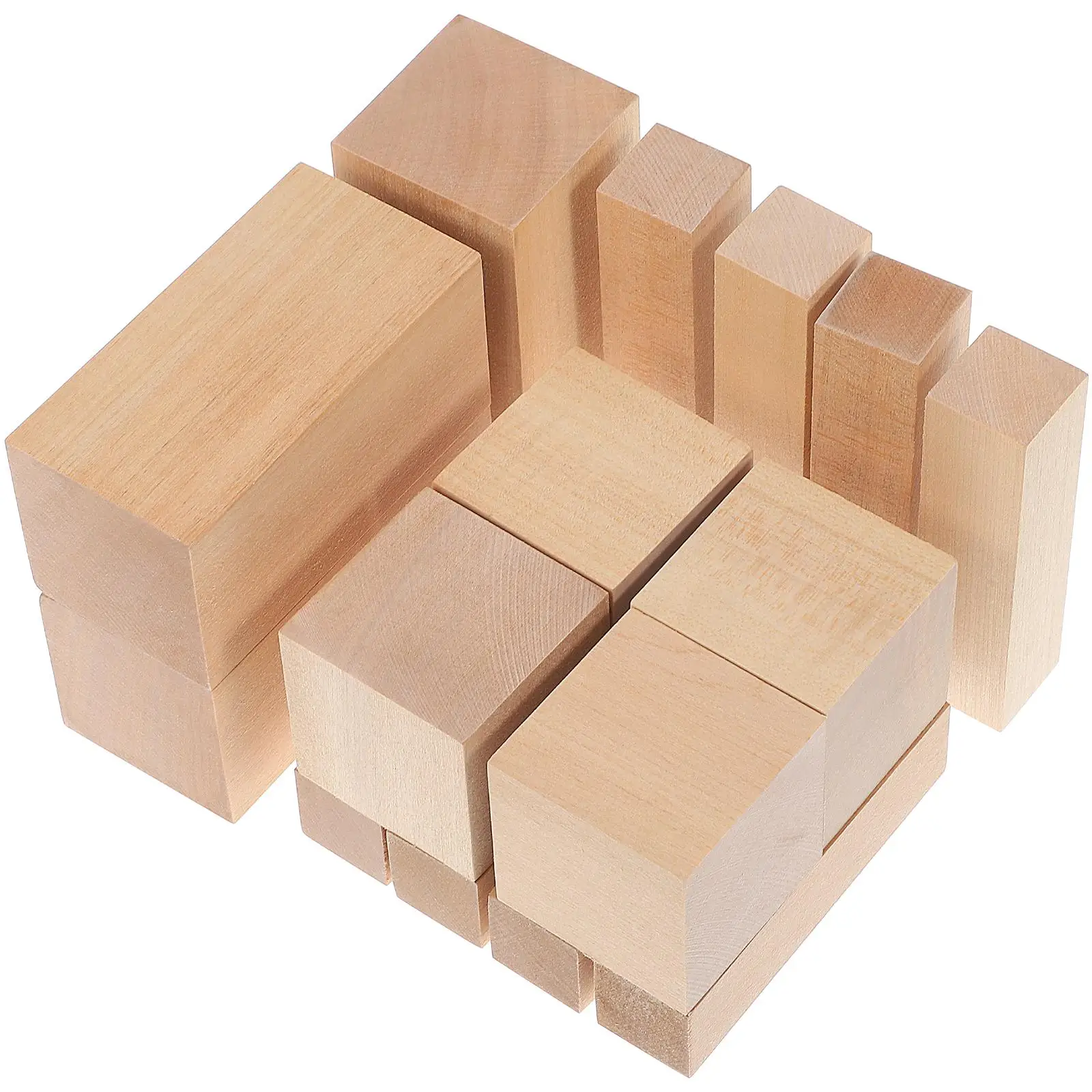 15 Pcs Wood Block Carving Craft Rectangle Pieces for Decorating Painting Unfinished Blank Blocks Durable Smooth
15 Pcs Wood Block Carving Craft Rectangle Pieces for Decorating Painting Unfinished Blank Blocks Durable Smooth