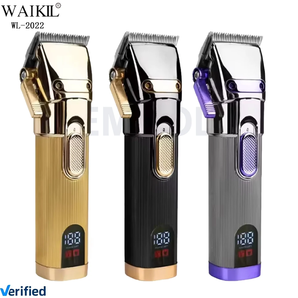 WAIKIL WL-2022 Wholesale LED Electric Trimmers Professional Rechargeable Barber Clippers Best Adjustable Hair Clipper & Trimmer
WAIKIL WL-2022 Wholesale LED Electric Trimmers Professional Rechargeable Barber Clippers Best Adjustable Hair Clipper & Trimmer