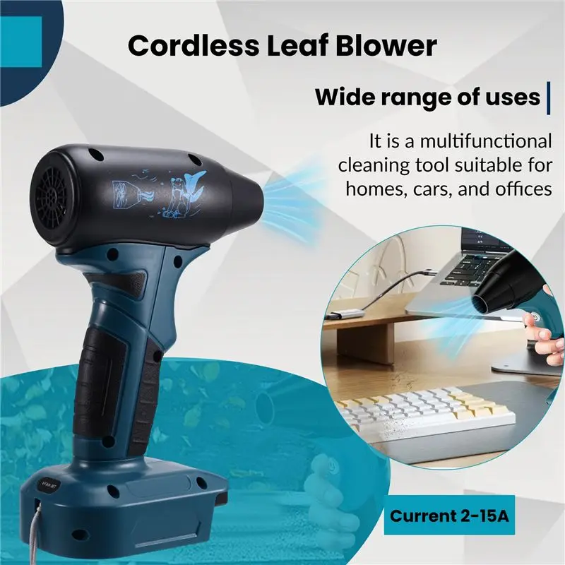 AS94-Cordless Leaf Blower Electric Jobsite Air Blower For 18V Battery Brushless Handheld Portable Violent Turbo Fan
AS94-Cordless Leaf Blower Electric Jobsite Air Blower For 18V Battery Brushless Handheld Portable Violent Turbo Fan