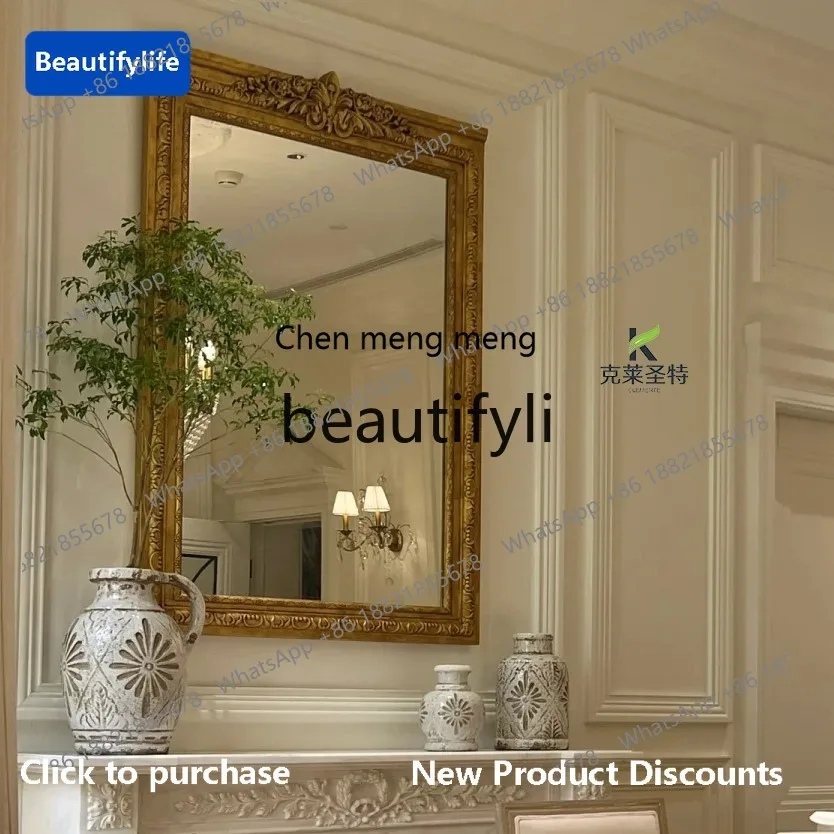 178cqy French retro fireplace mirror European carved makeup mirror background wall wall hanging home decorative mirror
178cqy French retro fireplace mirror European carved makeup mirror background wall wall hanging home decorative mirror