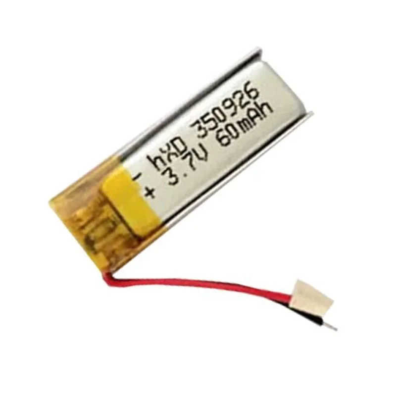 3.7V 60mAh 350926 Lipo Polymer Lithium Rechargeable Li-ion Battery Cells For GPS Remote Controller Bluetooth Powerbank Battery
3.7V 60mAh 350926 Lipo Polymer Lithium Rechargeable Li-ion Battery Cells For GPS Remote Controller Bluetooth Powerbank Battery