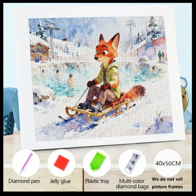 1PC 5D Full Drill Diamond Painting Kit, Zootopia Nick Wilde Fox Winter Sledding Scene, DIY Rhinestone Embroidery Craft, Cute Car
1PC 5D Full Drill Diamond Painting Kit, Zootopia Nick Wilde Fox Winter Sledding Scene, DIY Rhinestone Embroidery Craft, Cute Car
