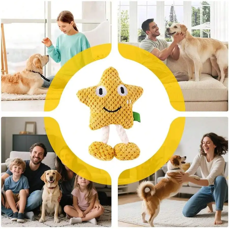Plush Star Dog Chew Toy For Small Medium Large Dogs Interactive Indoor Outdoor Play
Plush Star Dog Chew Toy For Small Medium Large Dogs Interactive Indoor Outdoor Play