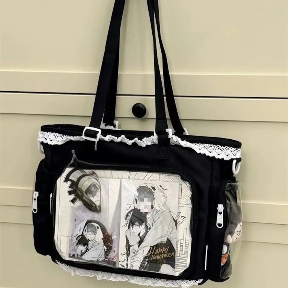 Lace Ballet Girls Large Capacity Kawaii Itabag Japanese Transparent JK Shoulder Crossbody Bags Gift Friends Teenage School Bags
Lace Ballet Girls Large Capacity Kawaii Itabag Japanese Transparent JK Shoulder Crossbody Bags Gift Friends Teenage School Bags