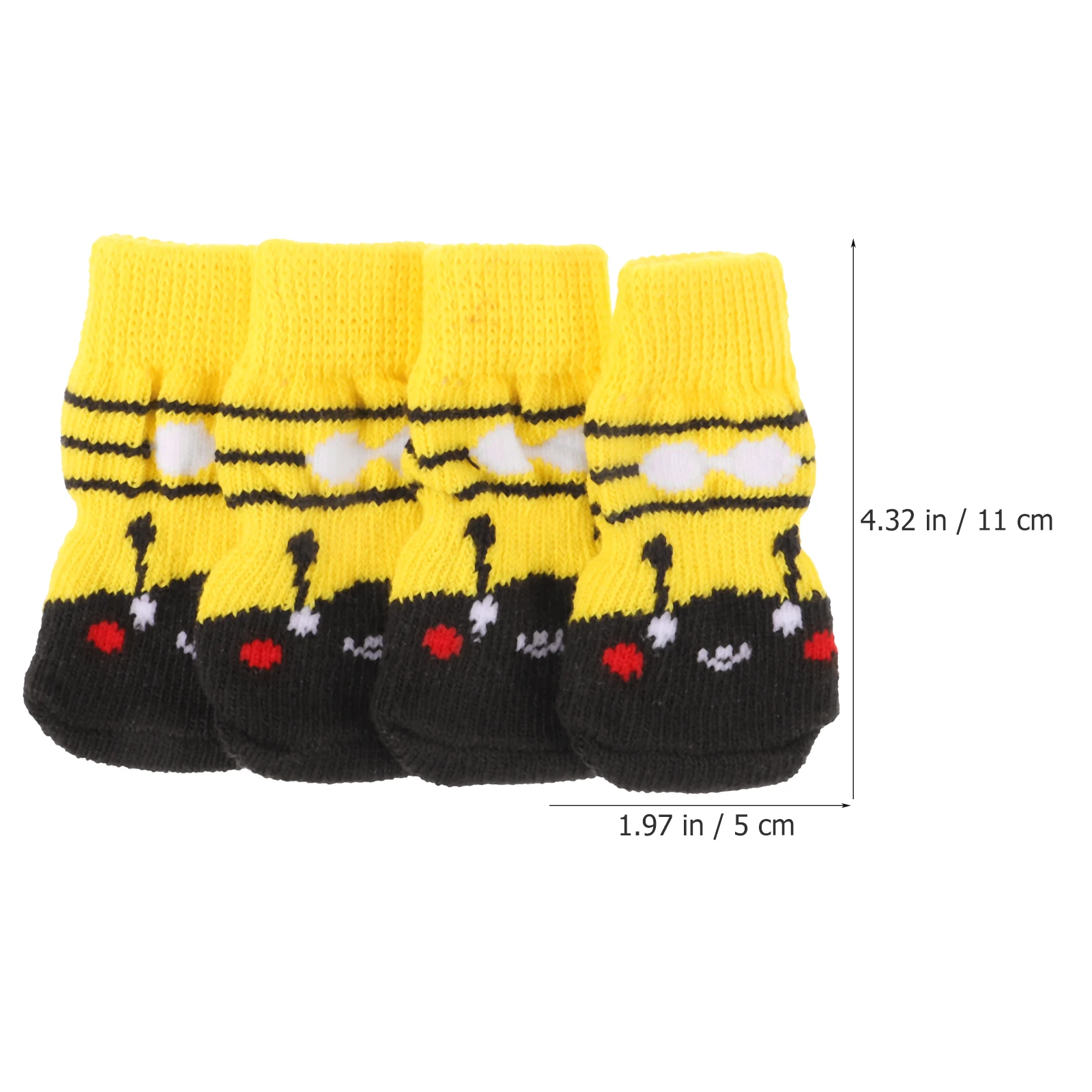 4 Pcs Anti-slip Pet Socks Washable Cotton Dog Feet Foot Covers Breathable Accessories Adorable
4 Pcs Anti-slip Pet Socks Washable Cotton Dog Feet Foot Covers Breathable Accessories Adorable