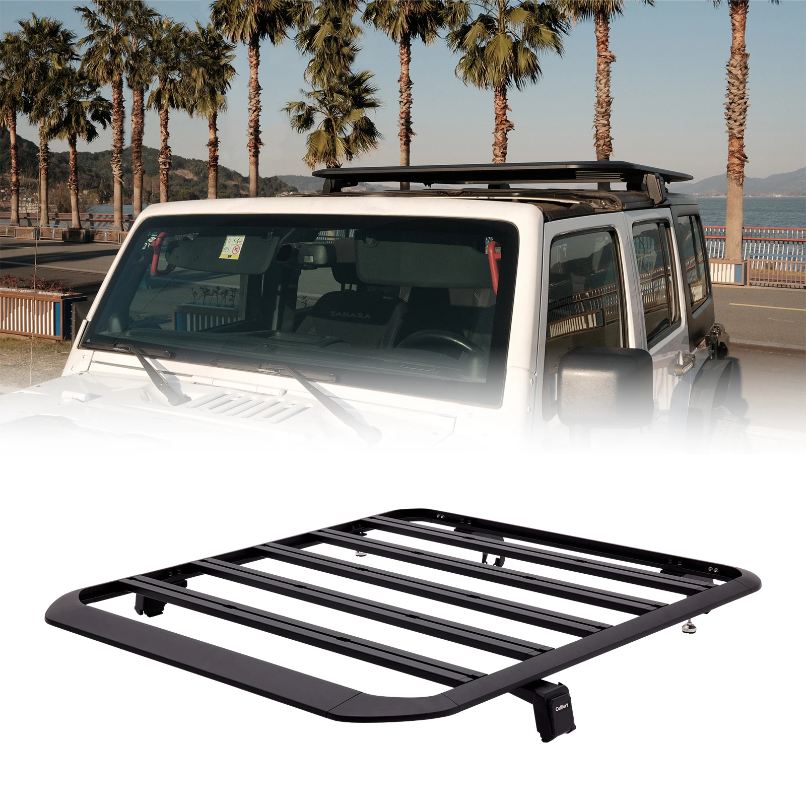 Premium Aluminum Roof Rack for 2007-2018 Jeep Wrangler JK & JKU Ultimate Cargo Basket for Rooftop Storage
Premium Aluminum Roof Rack for 2007-2018 Jeep Wrangler JK & JKU Ultimate Cargo Basket for Rooftop Storage