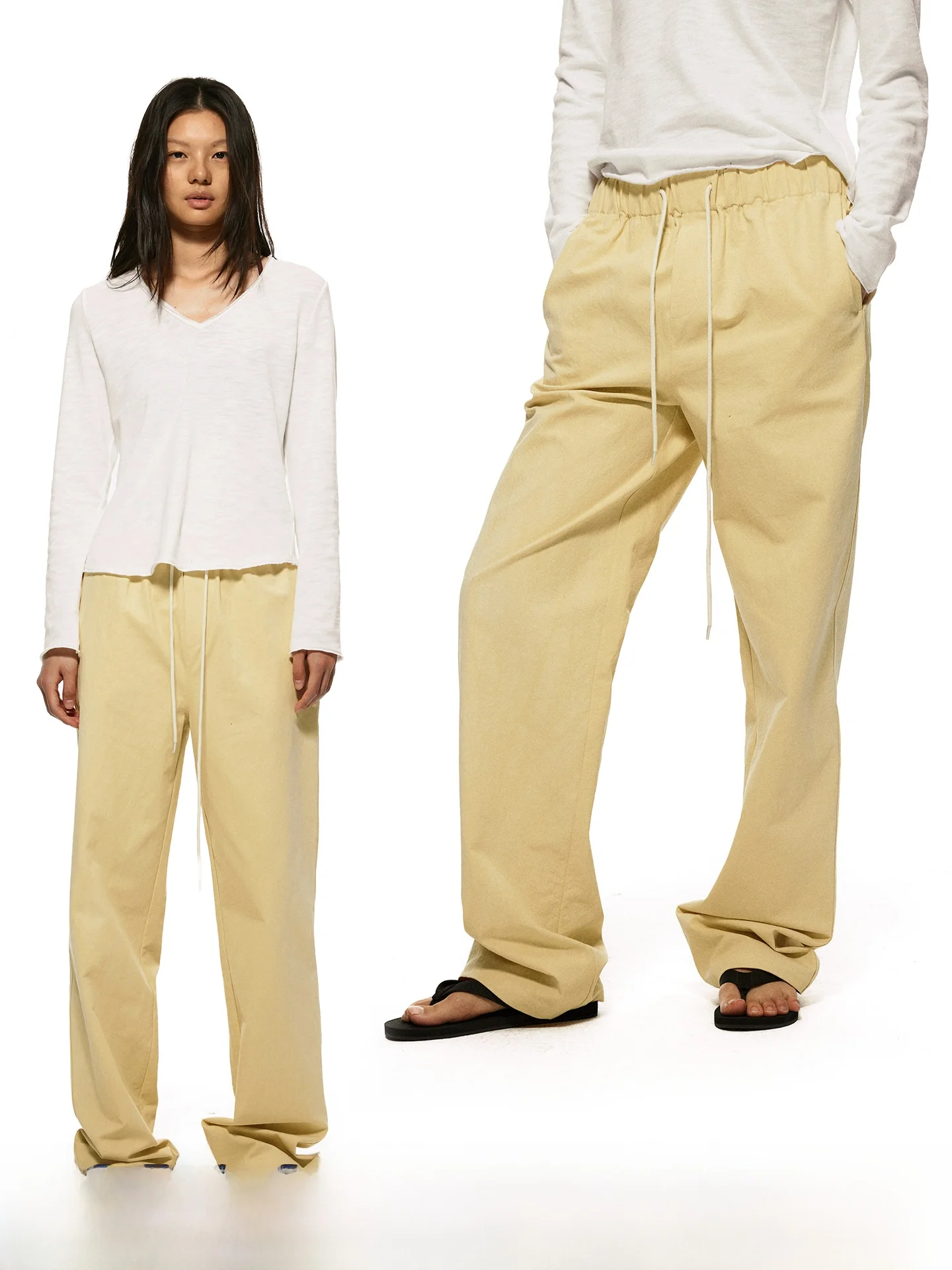 Casual Drawstring Elastic Waist Loose Natural Waist Comfortable Pants High Elasticity Skin-friendly Breathable Ladies Trousers
Casual Drawstring Elastic Waist Loose Natural Waist Comfortable Pants High Elasticity Skin-friendly Breathable Ladies Trousers