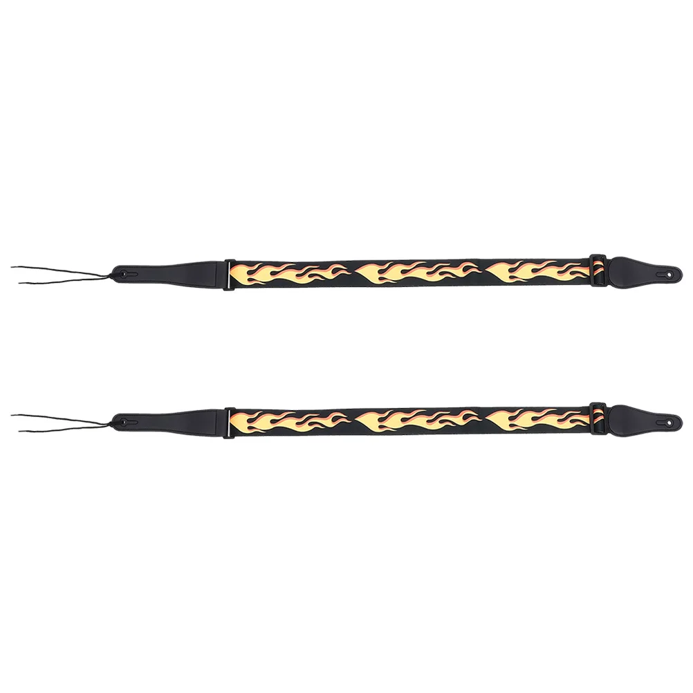2Pcs Yellow Flame Guitar Strap Adjustable Shoulder Sling for Electric Bass Guitar Polyester Durability Style
2Pcs Yellow Flame Guitar Strap Adjustable Shoulder Sling for Electric Bass Guitar Polyester Durability Style
