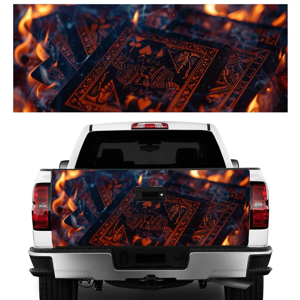 Burning Card Flaming Ace Smoke Print Car Tail Trunk Protect Vinly Decal Auto Accessories Hood Decor Sticker for Off-road Pickup
Burning Card Flaming Ace Smoke Print Car Tail Trunk Protect Vinly Decal Auto Accessories Hood Decor Sticker for Off-road Pickup