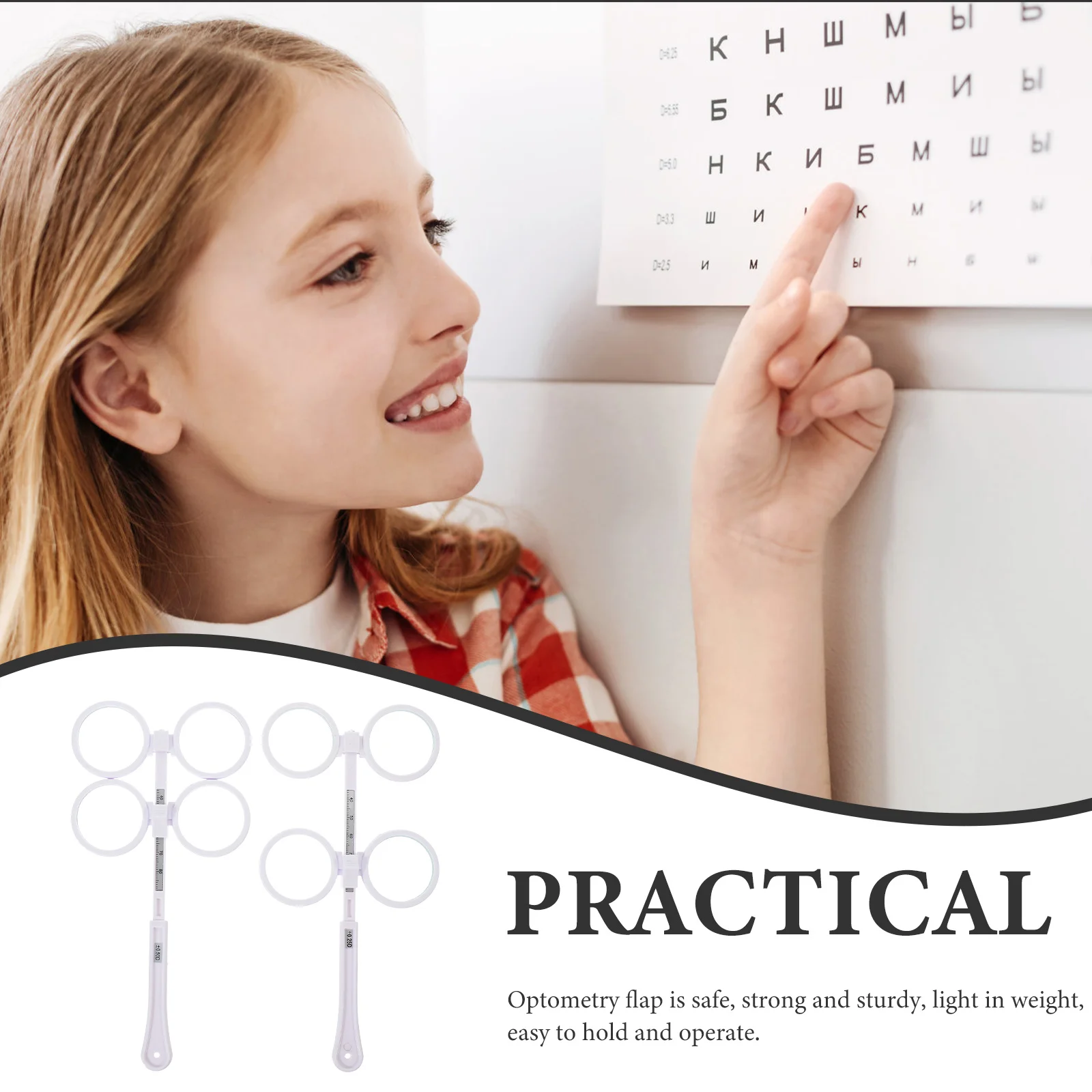 2 Pcs Optometry Equipment Flippers for Optical Accessories Instrument Eye Lens Frame
2 Pcs Optometry Equipment Flippers for Optical Accessories Instrument Eye Lens Frame