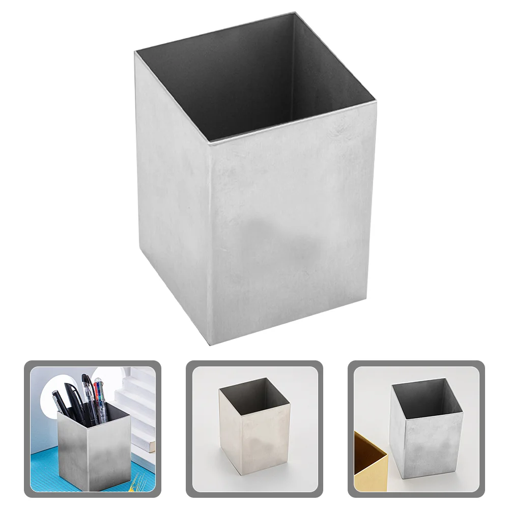 Stainless Steel Square Storage Box Pencil Cup and Organizer Supplies Office Desk Accessory Stationery
Stainless Steel Square Storage Box Pencil Cup and Organizer Supplies Office Desk Accessory Stationery