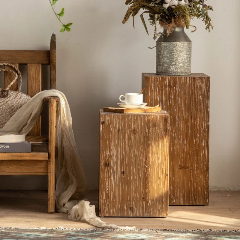 American retro living room solid wood square coffee table wabi sand wind Nordic B & B modern log sofa side few household square
American retro living room solid wood square coffee table wabi sand wind Nordic B & B modern log sofa side few household square