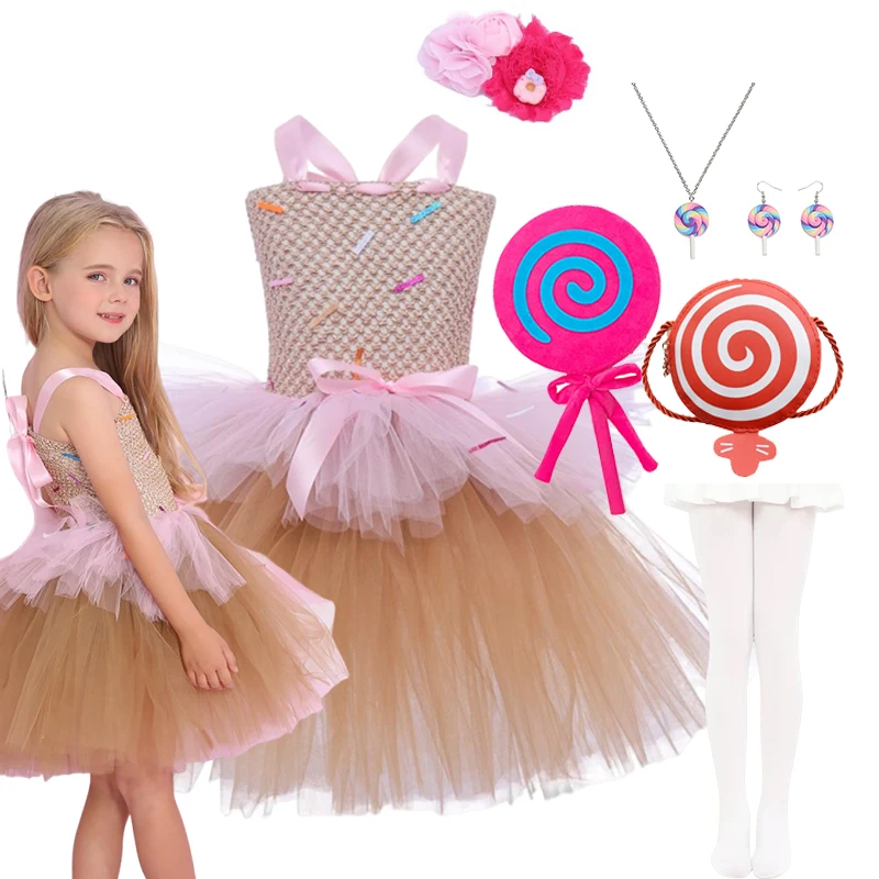 Girls Purim Festival Candy Lollipop Dress With Headband Lollipop Kids Costumes Children Birthday Carnival Party Clothes Outfits
Girls Purim Festival Candy Lollipop Dress With Headband Lollipop Kids Costumes Children Birthday Carnival Party Clothes Outfits