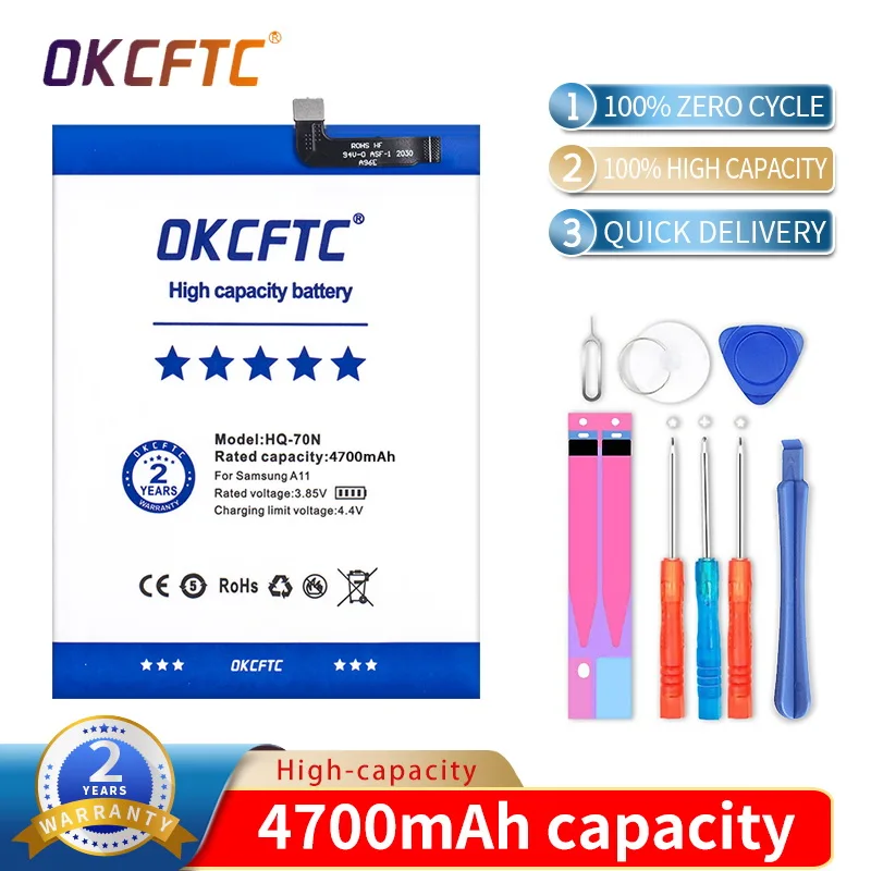 100% NEW Original HQ-70N Battery For Samsung Galaxy A11 A115 SM-A115 Mobile Phone High Quality 5000mAh Send gifts
100% NEW Original HQ-70N Battery For Samsung Galaxy A11 A115 SM-A115 Mobile Phone High Quality 5000mAh Send gifts