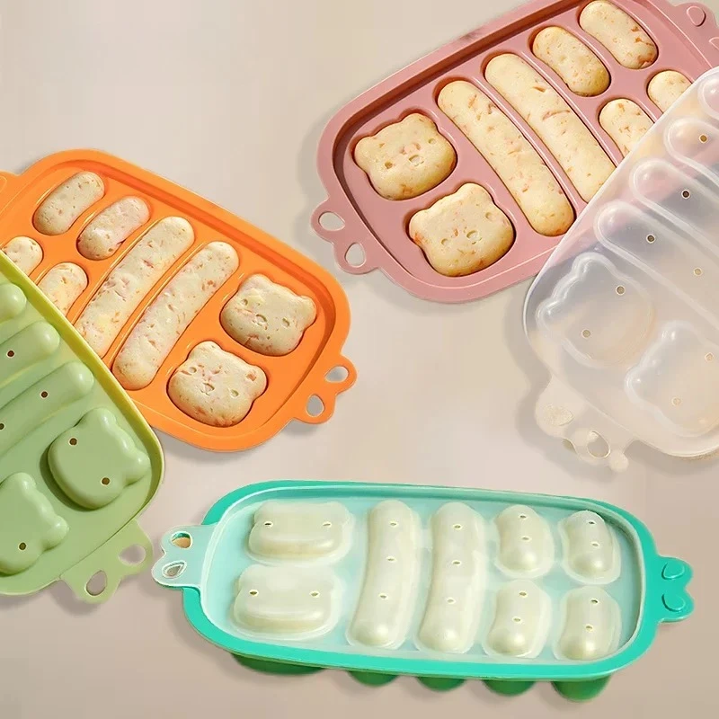 Food Grade Silicone Sausage Maker Mould DIY Ham Hot Dog Making Molds With Lid Kitchen Household Sausages Cake Baking Tools Tray
Food Grade Silicone Sausage Maker Mould DIY Ham Hot Dog Making Molds With Lid Kitchen Household Sausages Cake Baking Tools Tray