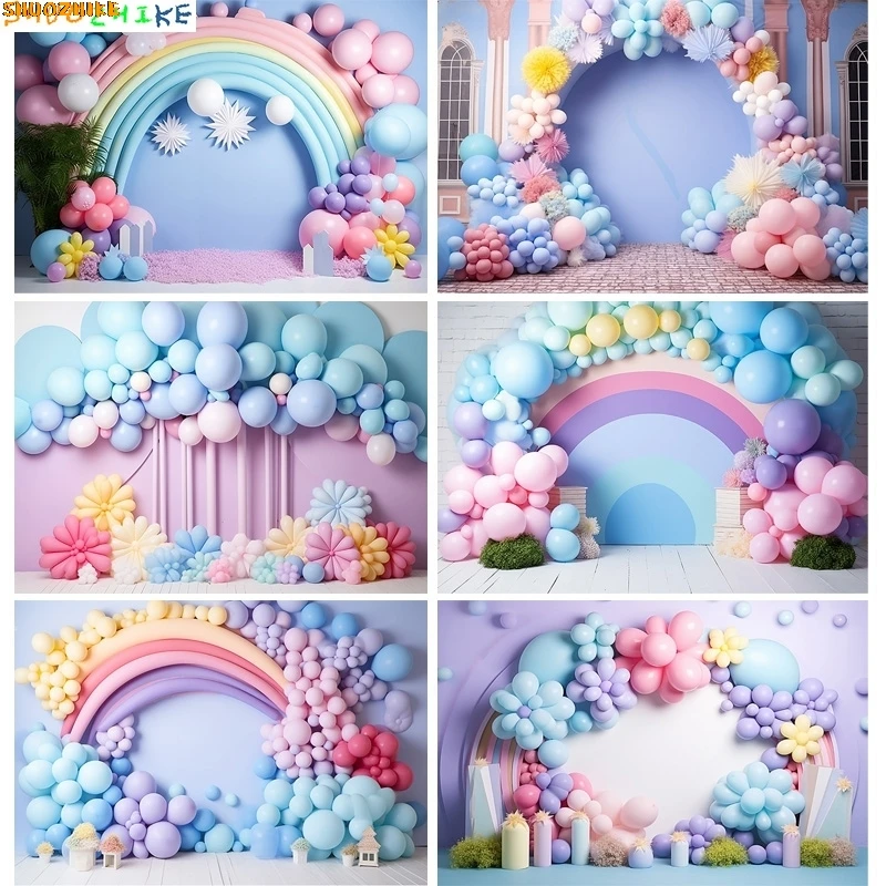 Rainbow Balloons Arch Photography Backdrops Props Newborn Birthday Party Decoration Adorable Pastel Photo Studio Background A-04
Rainbow Balloons Arch Photography Backdrops Props Newborn Birthday Party Decoration Adorable Pastel Photo Studio Background A-04