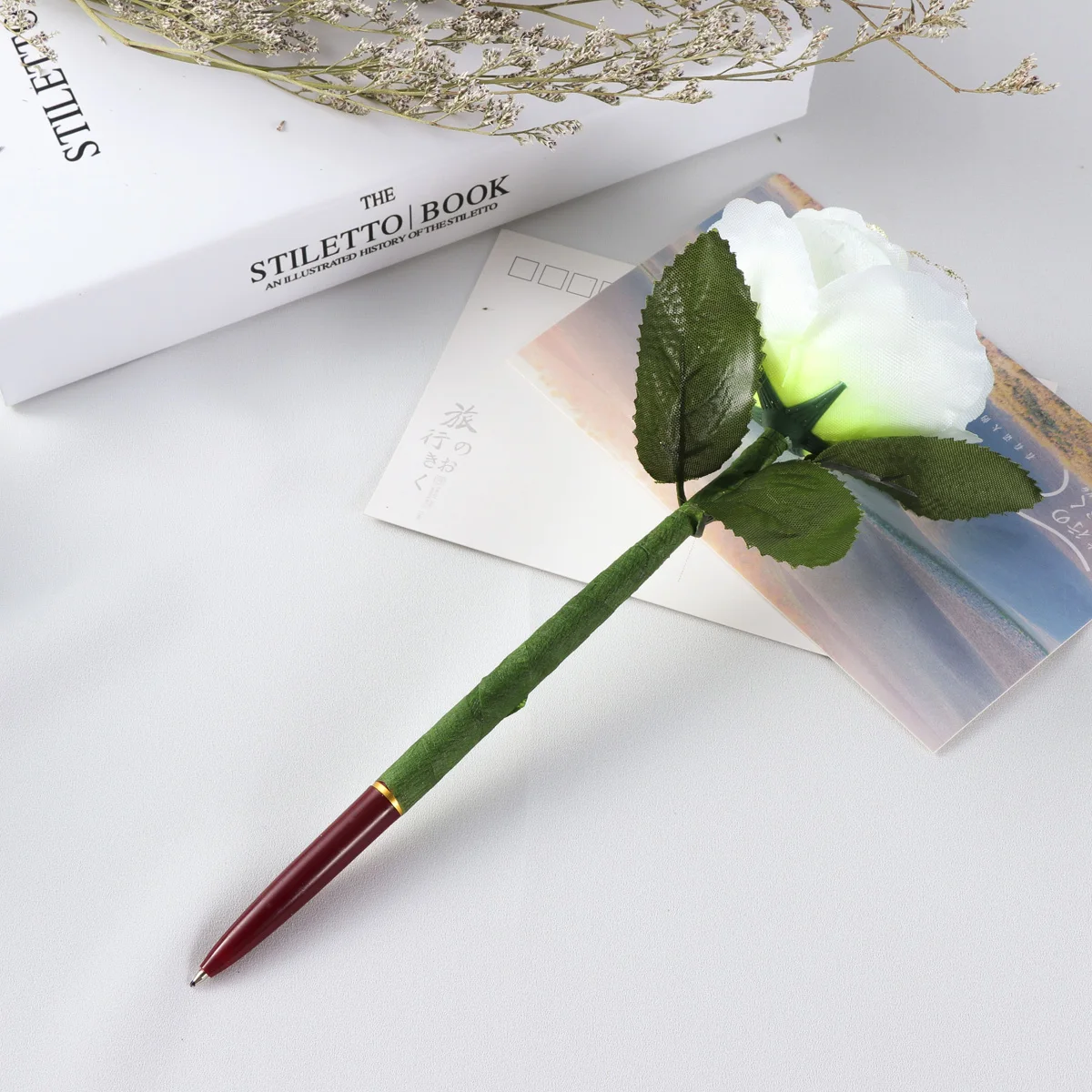 12Pcs Creative Rose Gel Pens Flower Ballpoint Pens Writing Supplies Kids School Students Glitter Cloth
12Pcs Creative Rose Gel Pens Flower Ballpoint Pens Writing Supplies Kids School Students Glitter Cloth