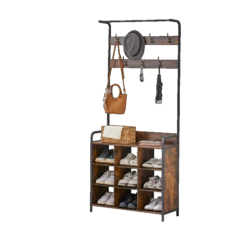 3 in 1 Entryway Coat Rack and Storage Organizer with Shoe Rack 7 Hooks and Hanging Rod Perfect for Hallway or Entryway
3 in 1 Entryway Coat Rack and Storage Organizer with Shoe Rack 7 Hooks and Hanging Rod Perfect for Hallway or Entryway