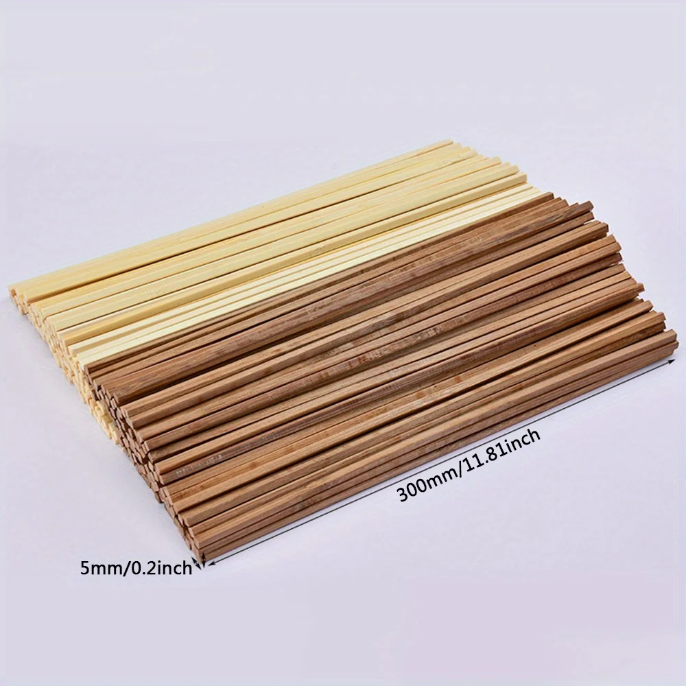 100pcs 5Mm X 5Mm X 300Mm/0.2 X 0.2 X 11.81inch Bamboo Wood Stick Assortment Set, Model Building Material, Wooden Product, Easy to Cut for Architecture, Craft Making, Supplies, Bamboo
100pcs 5Mm X 5Mm X 300Mm/0.2 X 0.2 X 11.81inch Bamboo Wood Stick Assortment Set, Model Building Material, Wooden Product, Easy to Cut for Architecture, Craft Making, Supplies, Bamboo