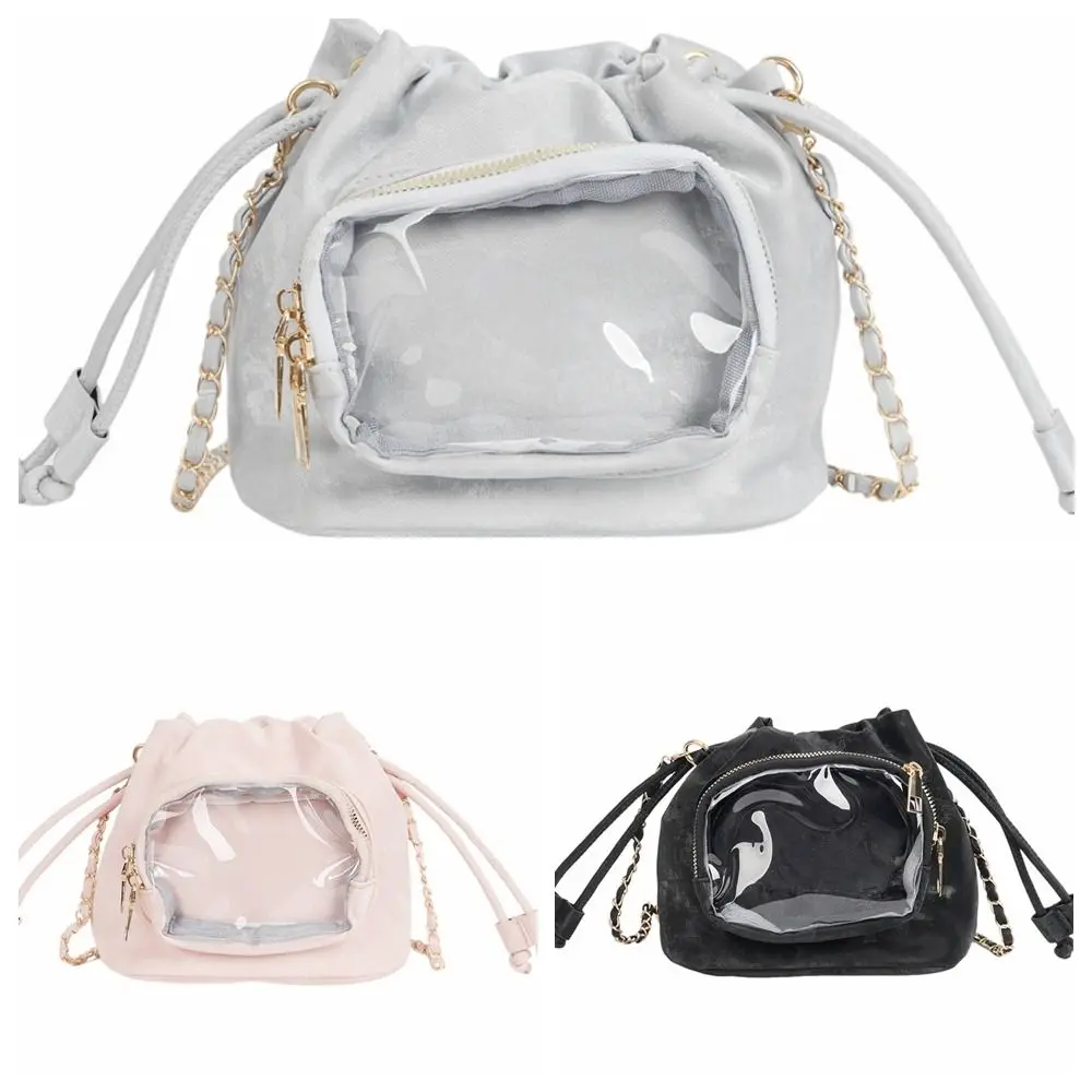 Handbag Transparent Pocket Itabag Shoulder Bag Purse Drawstring Bucket Bag Adjustable Shoulder Strap Phone Bag Crossbody Bag
Handbag Transparent Pocket Itabag Shoulder Bag Purse Drawstring Bucket Bag Adjustable Shoulder Strap Phone Bag Crossbody Bag