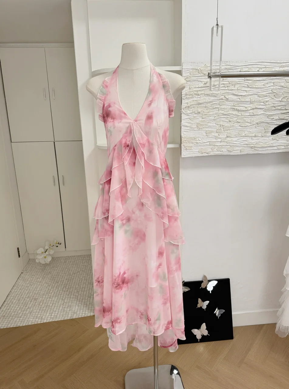 Elegant print V-neck halter Split Dress Chic Party Vestidos High Waist Basic Women Hip Wrap Dress
Elegant print V-neck halter Split Dress Chic Party Vestidos High Waist Basic Women Hip Wrap Dress
