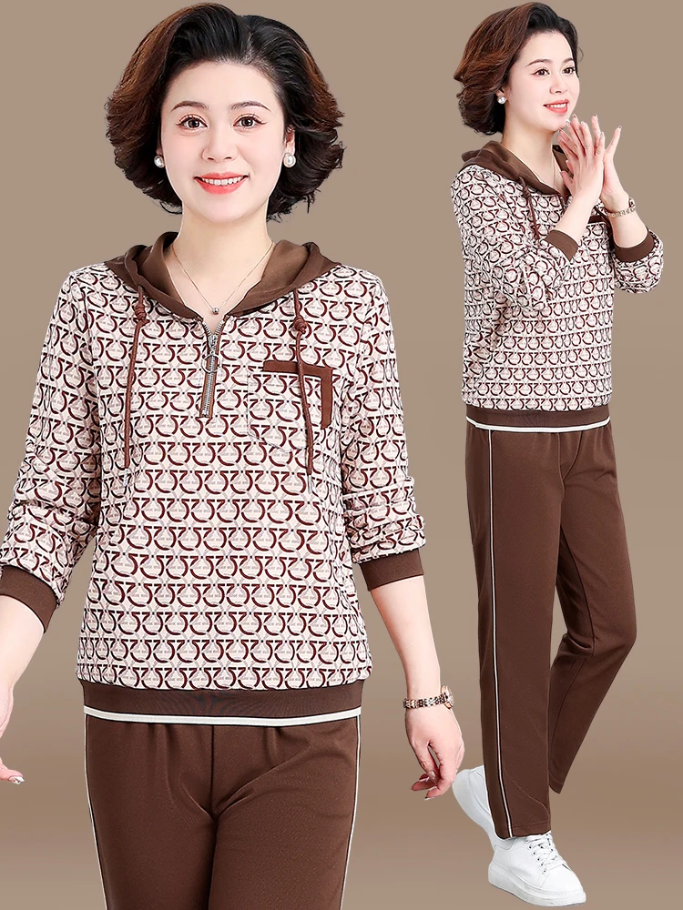 Casual Sportswear Sweatirt Two-Piece Set Large Size Top Middle-Aged And ly Women's Spring Autumn New Sle Polyester F...
Casual Sportswear Sweatirt Two-Piece Set Large Size Top Middle-Aged And ly Women's Spring Autumn New Sle Polyester F...