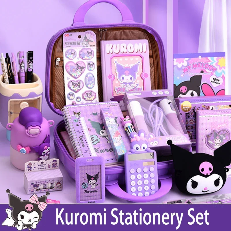 Набор Канцтовары Kawaii Sanrio Kuromi Аниме Фигурка коробка Подлинная премия студент обучение принадлежности для девочки школы подарок на день рождения
Набор Канцтовары Kawaii Sanrio Kuromi Аниме Фигурка коробка Подлинная премия студент обучение принадлежности для девочки школы подарок на день рождения