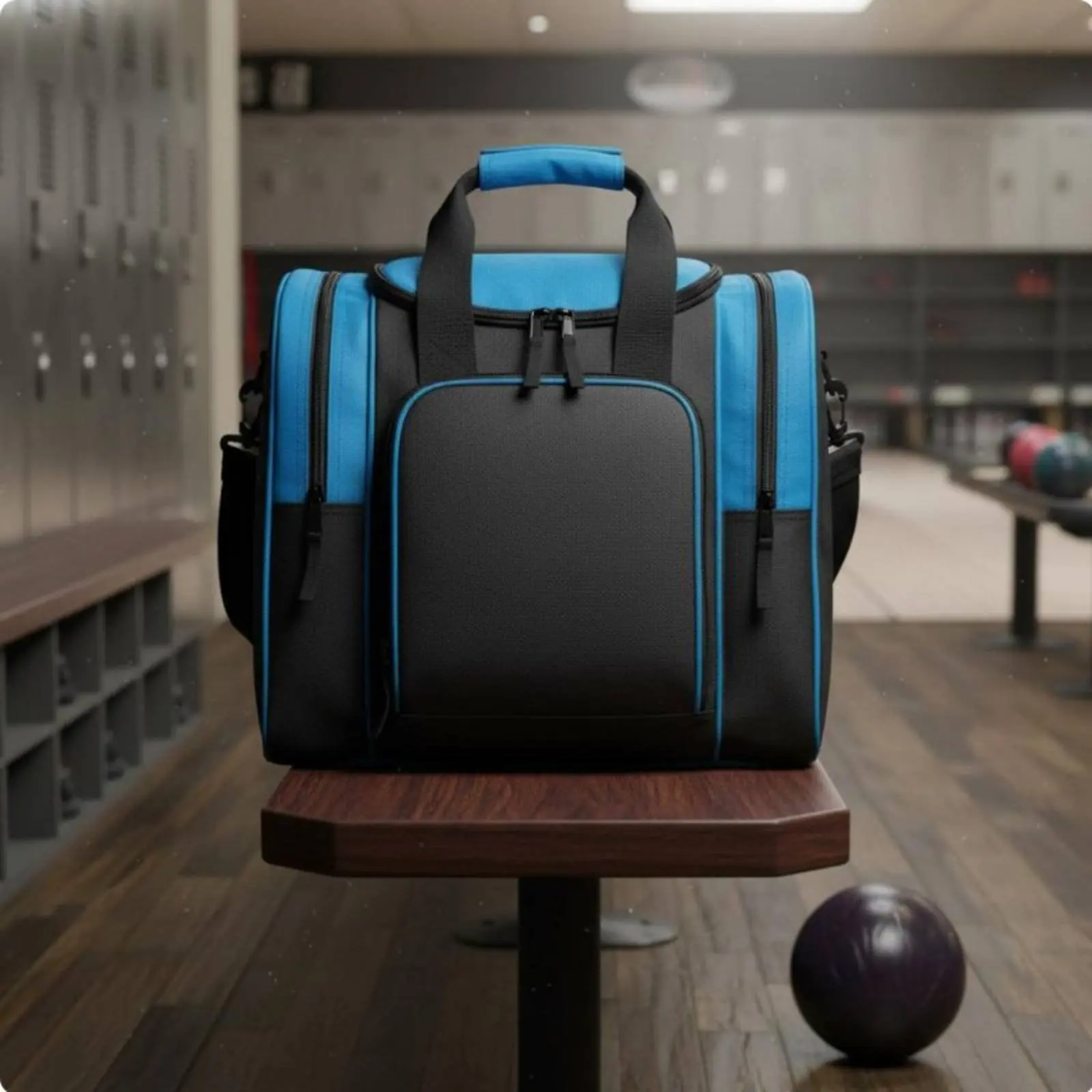 Single Bowling Sphere Bag Two Handles Sports Equipment for Bowlers
Single Bowling Sphere Bag Two Handles Sports Equipment for Bowlers