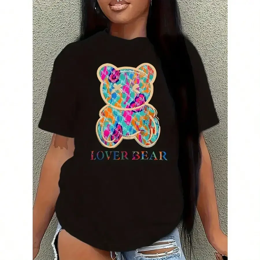 Plus Size LOVER BEAR Cartoon Bear Printed T Shirt Women'S Round Neck Comfortable Fashion Casual Sports T Shirt Plus Size Women's
Plus Size LOVER BEAR Cartoon Bear Printed T Shirt Women'S Round Neck Comfortable Fashion Casual Sports T Shirt Plus Size Women's