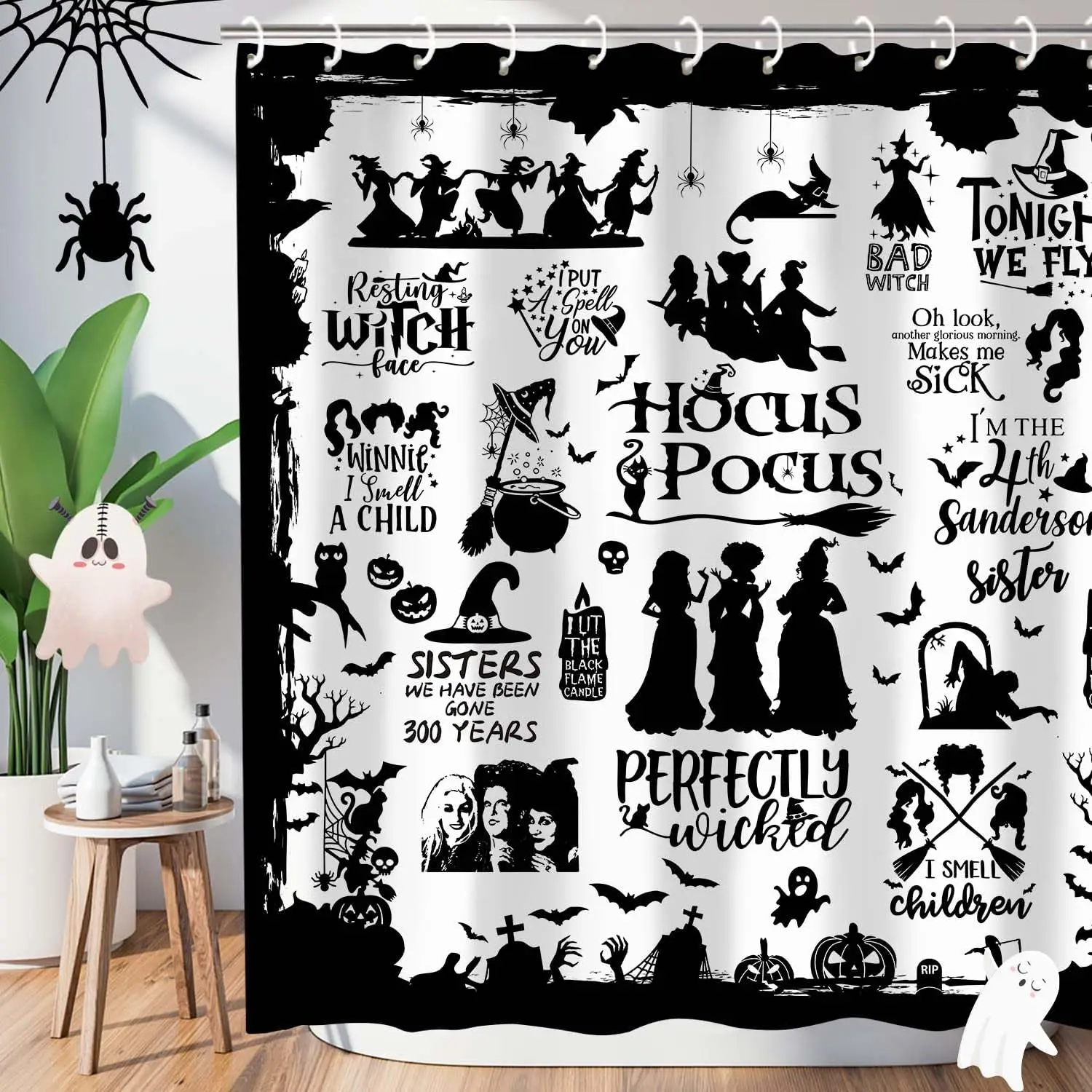 Metawu Хэллоуин занавеска для душа ведьма наборы занавесок для душа ведьма летучая мышь паутина занавеска для ванной комнаты водостойкая занавеска для ванны 72 дюйма 
Metawu Хэллоуин занавеска для душа ведьма наборы занавесок для душа ведьма летучая мышь паутина занавеска для ванной комнаты водостойкая занавеска для ванны 72 дюйма