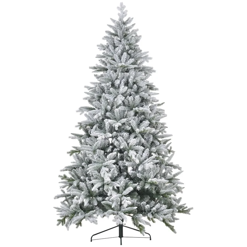 HOMCOM 8ft Flocked Artificial Christmas Tree with 2003 Tips, Foldable Metal Stand, Easy Assembly, Hinged Design for Home or Office Holiday Decor
HOMCOM 8ft Flocked Artificial Christmas Tree with 2003 Tips, Foldable Metal Stand, Easy Assembly, Hinged Design for Home or Office Holiday Decor