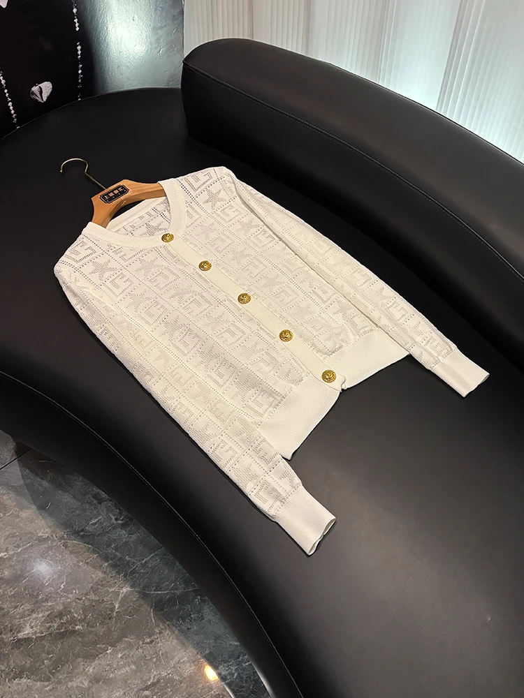 Fashionable Classic High Quality Women's Knitted Sweater Coat Street Style Long Sleeve round Neck Cardigan D67 Summer 2026
Fashionable Classic High Quality Women's Knitted Sweater Coat Street Style Long Sleeve round Neck Cardigan D67 Summer 2026
