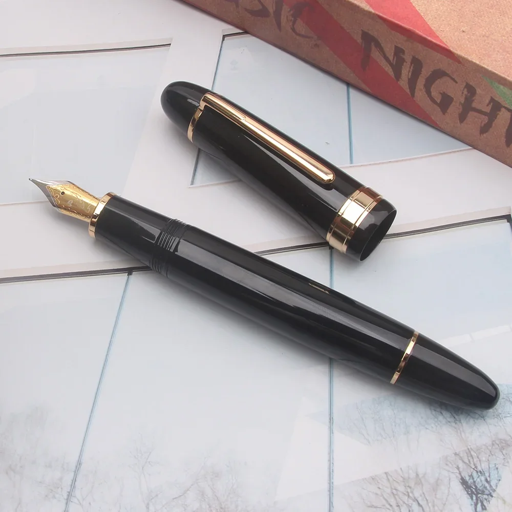 New Metal Black Large Rollerball Pen Silver / Gold Clip Best Writing Ink Pen With Black Ink Office Supplies Gift PK 149
New Metal Black Large Rollerball Pen Silver / Gold Clip Best Writing Ink Pen With Black Ink Office Supplies Gift PK 149