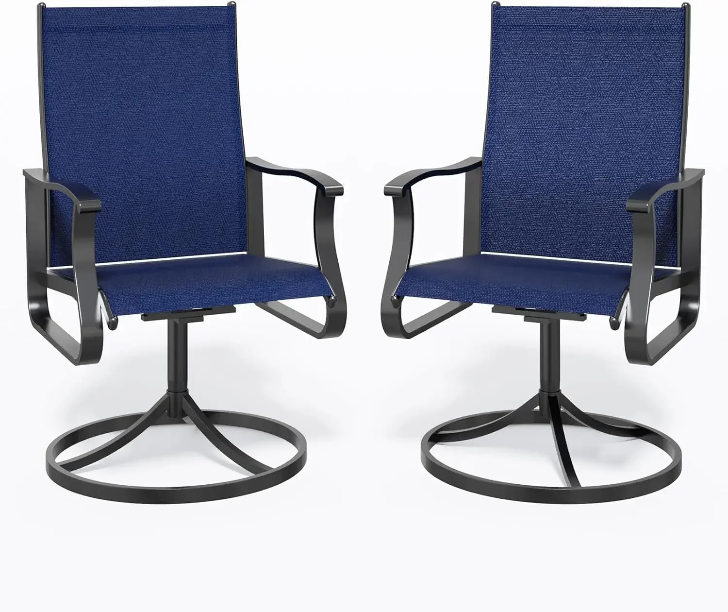 Swivel Patio Chairs Set of 2, Outdoor Swivel Rocker Patio Chairs with High Back, All Weather Textilene & Metal Frame for Backyar
Swivel Patio Chairs Set of 2, Outdoor Swivel Rocker Patio Chairs with High Back, All Weather Textilene & Metal Frame for Backyar