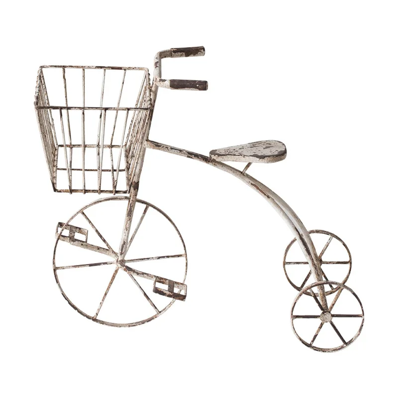 American retro wrought iron floor bicycle flower stand homestay coffee shop desktop
American retro wrought iron floor bicycle flower stand homestay coffee shop desktop