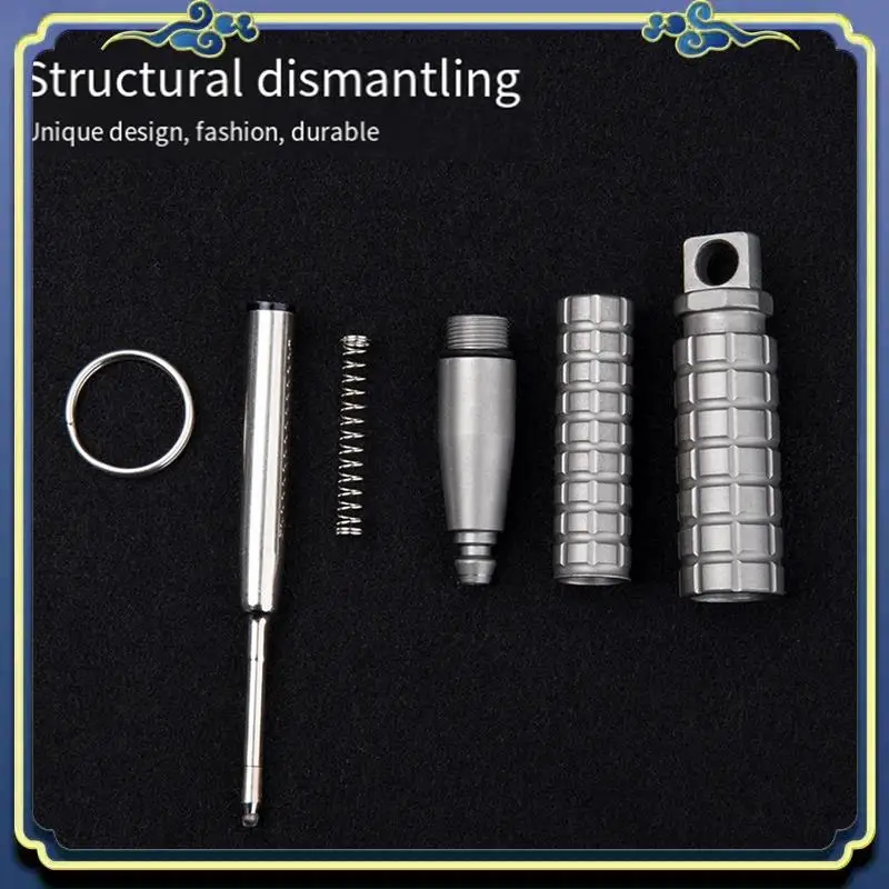 Multifunctional Titanium Alloy Mini Pocket Pen Key Chain Pen Portable Writing Pen
Multifunctional Titanium Alloy Mini Pocket Pen Key Chain Pen Portable Writing Pen