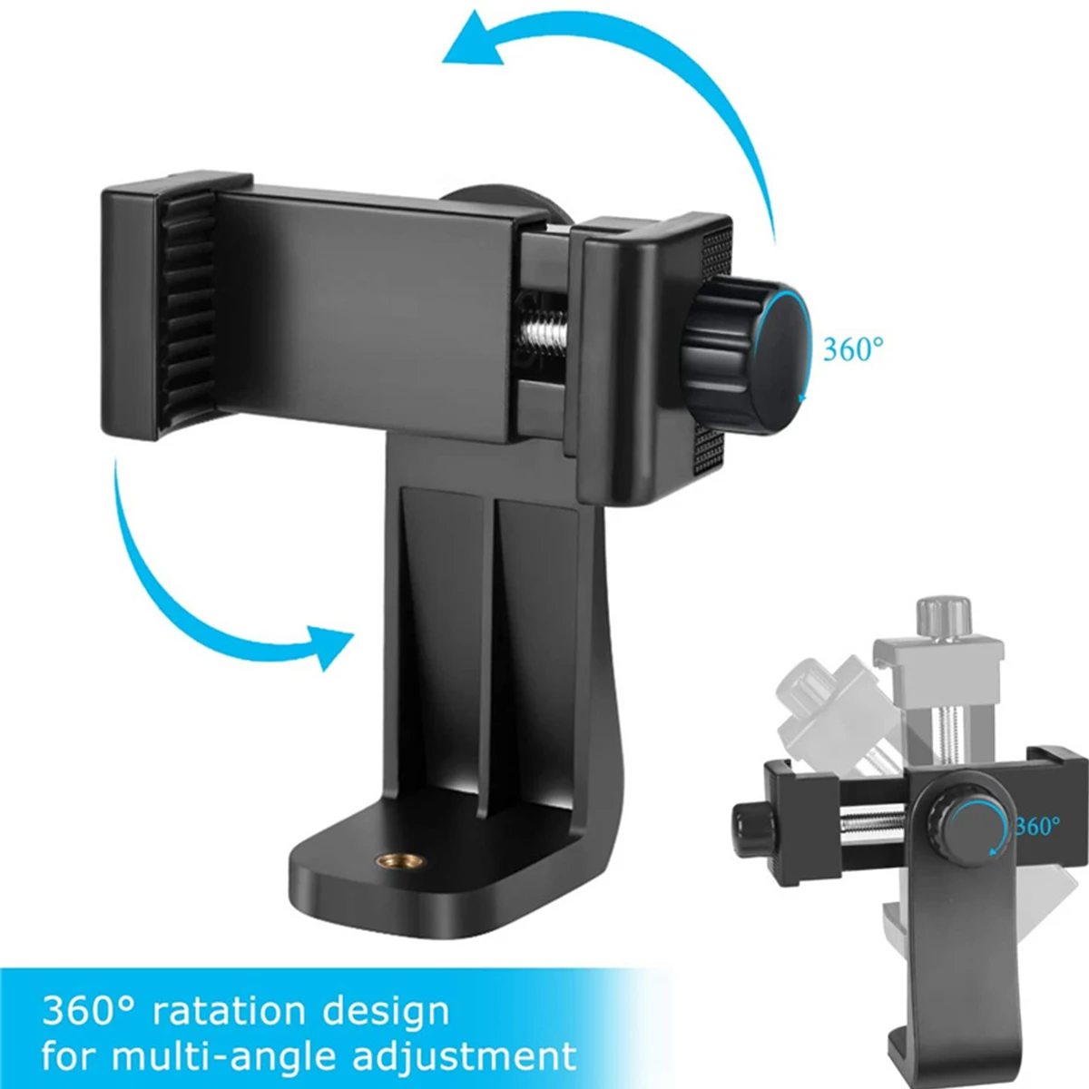 Tripod Mount Adapter 360 Degrees Rotatable Universal Phone Holder For iPhone Xiaomi Samsung Smartphone Tripods Stand Accessories
Tripod Mount Adapter 360 Degrees Rotatable Universal Phone Holder For iPhone Xiaomi Samsung Smartphone Tripods Stand Accessories
