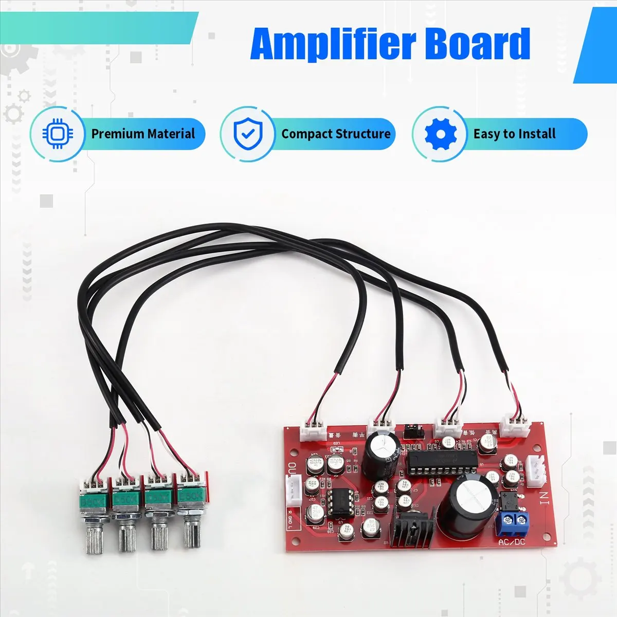 Hifi Audio Power Amplifier Front Board, Tone Board, Front Board, High and Low Sound Balance Adjustment, Amplifier Board
Hifi Audio Power Amplifier Front Board, Tone Board, Front Board, High and Low Sound Balance Adjustment, Amplifier Board