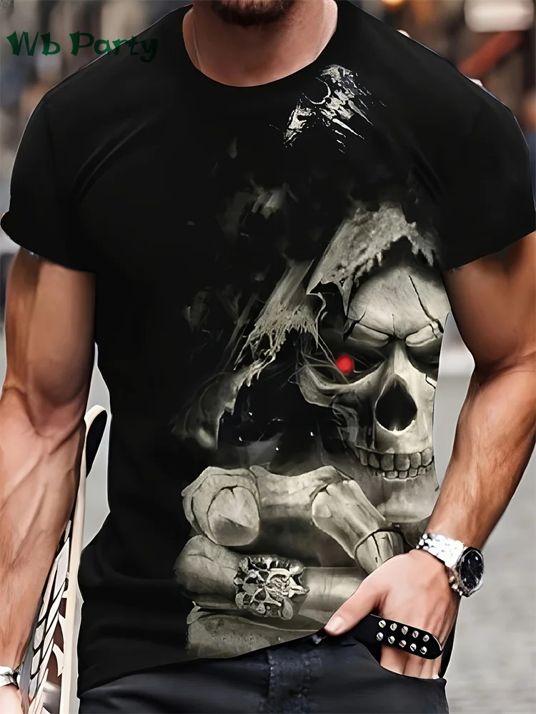Skull Graphic T shirts Designer T shirt Men Short Sleeve Tee Men's Summer T-shirts Skull Print Clothes Men Vintage Clothes Tops
Skull Graphic T shirts Designer T shirt Men Short Sleeve Tee Men's Summer T-shirts Skull Print Clothes Men Vintage Clothes Tops