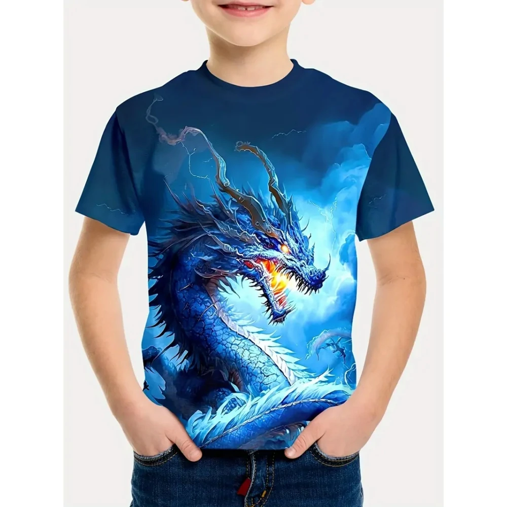 Kids Boy Clothes Megalosaurus 3D Print Graphic T Shirts Summer Comforts O-Neck Tops Short Sleeves Outdoor Clothes for Children
Kids Boy Clothes Megalosaurus 3D Print Graphic T Shirts Summer Comforts O-Neck Tops Short Sleeves Outdoor Clothes for Children