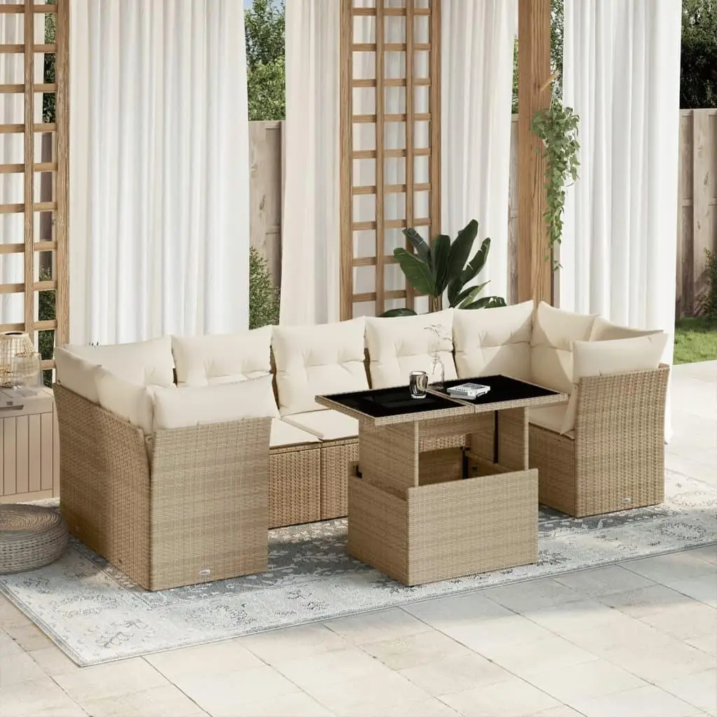 Beige PE Rattan Modular 8 Piece Outdoor Garden Sofa Set Comfortable Patio Furniture
Beige PE Rattan Modular 8 Piece Outdoor Garden Sofa Set Comfortable Patio Furniture