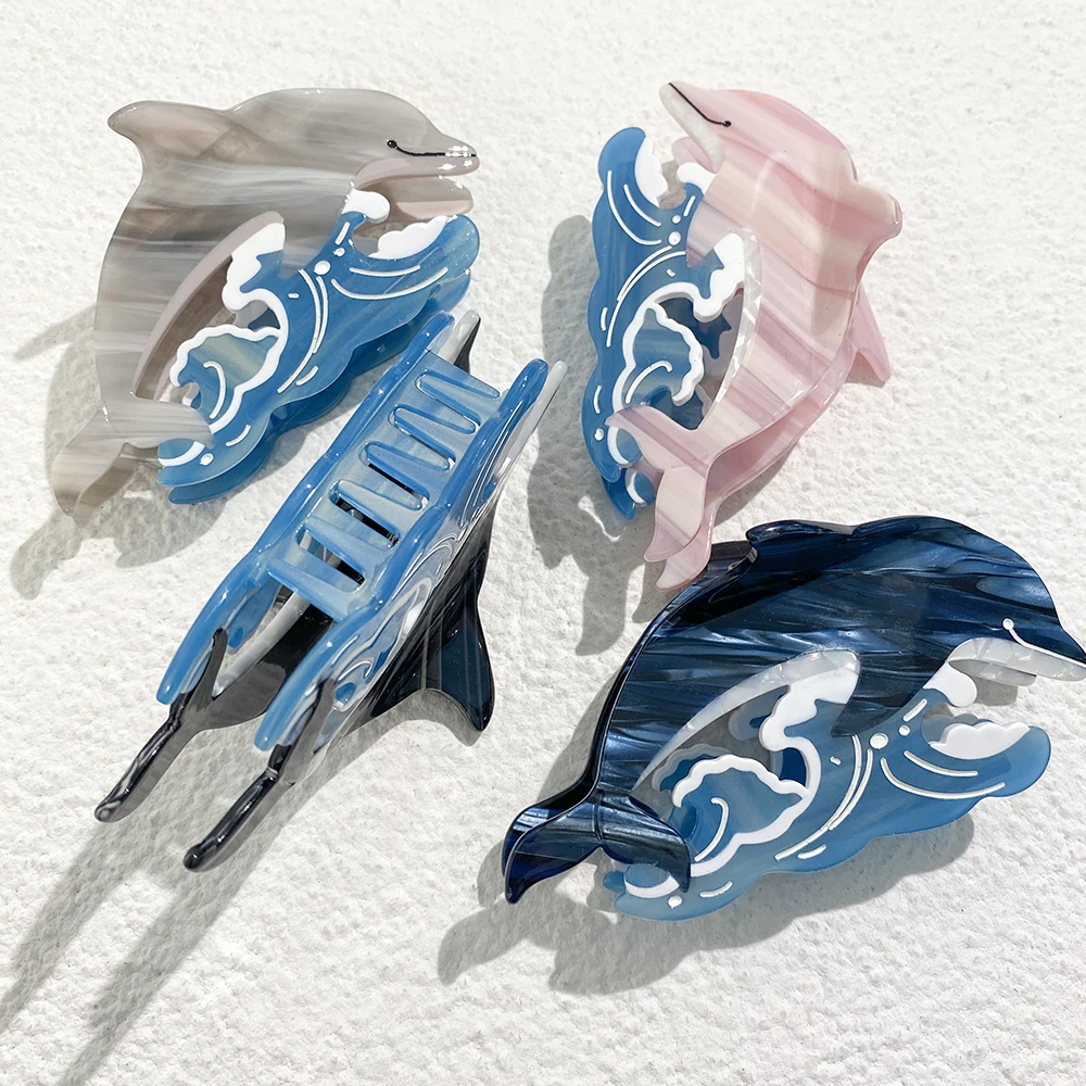 AENSOA Y2K Marine Life Grab Shark Clip Wave Dolphin Hairpin For Women Contrast Color Design Summer New Style Hair Accessories
AENSOA Y2K Marine Life Grab Shark Clip Wave Dolphin Hairpin For Women Contrast Color Design Summer New Style Hair Accessories